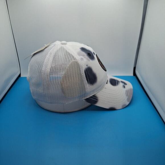 Boston Bruins Tie Dye Trucker Snapback Leather Patch Hat Cap NHL The Game - Picture 5 of 7